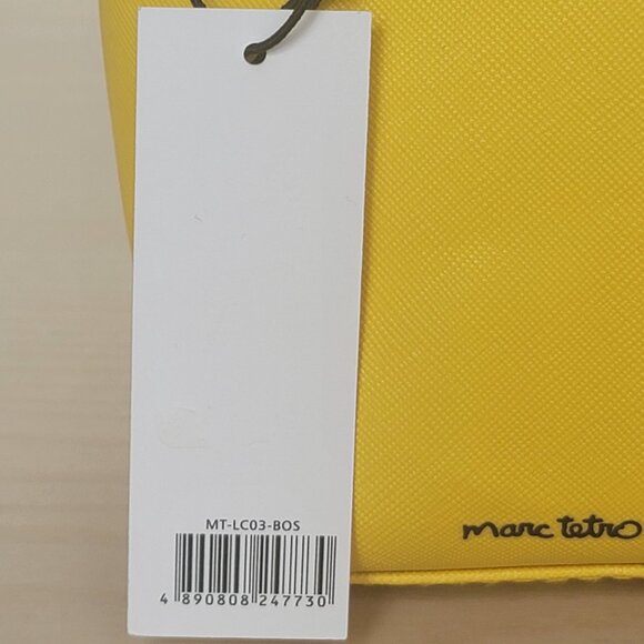 Marc Tetro Love My Boston Terrier Dog Large Yellow Make Up Travel Zip Bag Pouch - Picture 3 of 11